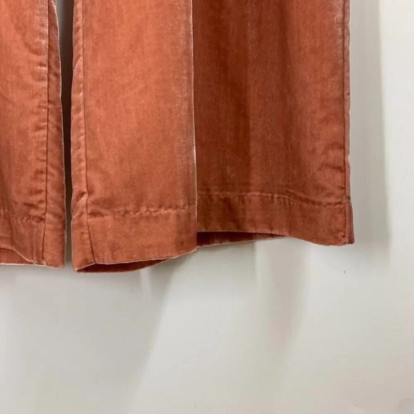 Loft Women's Peyton Velvet Flat Front Belted Straight Leg Pants Size 14 NWT - Picture 5 of 16